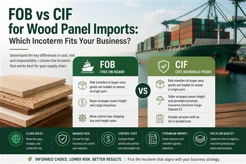 FOB Vs CIF For Wood Panel Imports: Which Incoterm Fits Your Business?