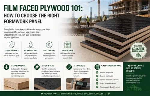 Film Faced Plywood 101: How To Choose The Right Formwork Panel