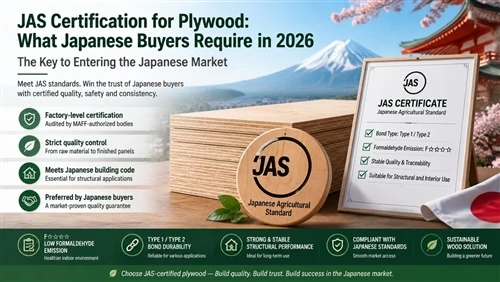 JAS Certification For Plywood: What Japanese Buyers Require in 2026